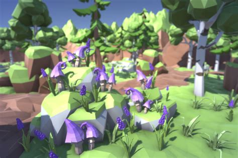 ArtStation - Free Low Poly Nature Forest | Game Assets