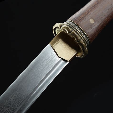 Handmade Bamboo Style Damascus Steel Japanese Wakizashi Sword Samurai Swords - TrueKatana