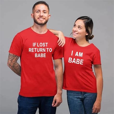 Funny couple shirts I Am babe in 2022 | Funny couple shirts, Couple ...