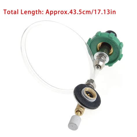 Outdoor Camping Propane Refill Adapter Gas Flat Cylinder Tank Coupler Adapter Propane Refill ...