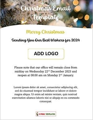 Christmas Email Template Free Download | Printable Templates Designs | Toronto | Canada