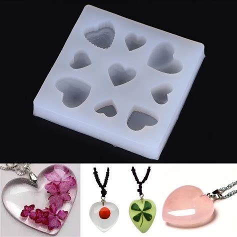 Aliexpress.com : Buy Resin Jewelry Liquid Silicone Mold Heart Water ...