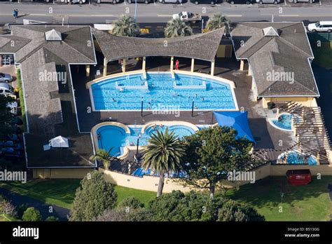 Mount Maunganui hot thermal pools, New Zealand Stock Photo - Alamy