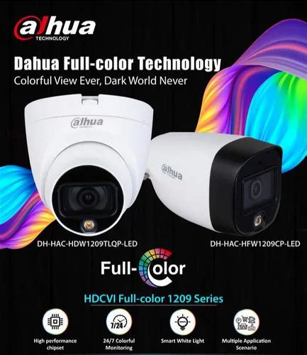 1920x1080 Dahua Full Color CCTV Cameras, For Outdoor, Model Name/number: DH-HAC-HFW1209CP-LED at ...