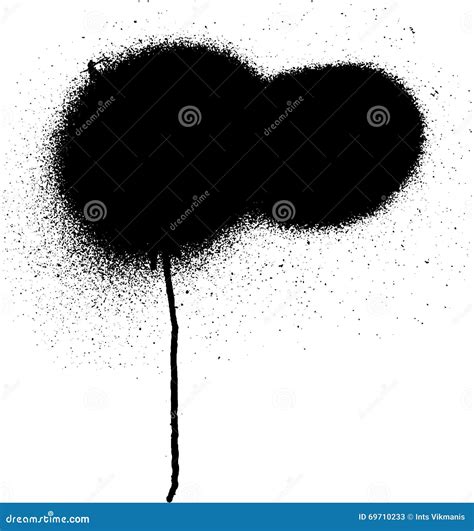 Black Graffiti Aerosol Spray Paint Stock Vector - Illustration of ...