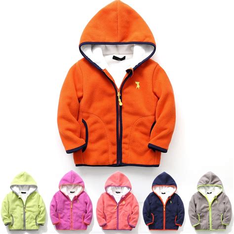 baby boy coat winter 2018 girls coats and jackets little boys hooded jacket warm fleece kids ...