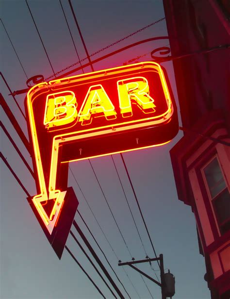 over een bar | Bar signage, Neon signs, Dive bar