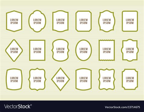 Set of product labels cosmetic or food packaging Vector Image