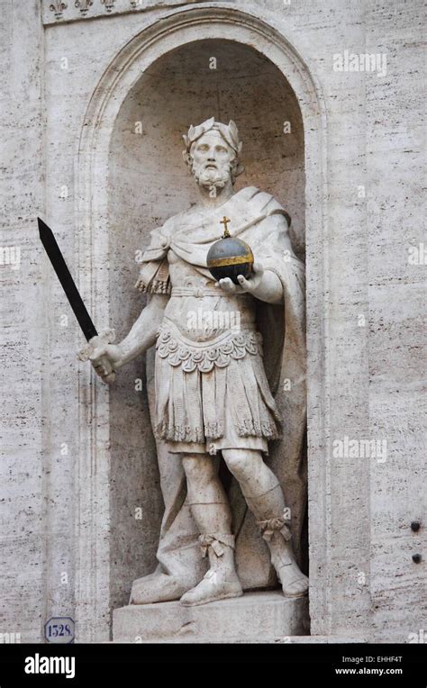 Statue of Charlemagne Stock Photo - Alamy