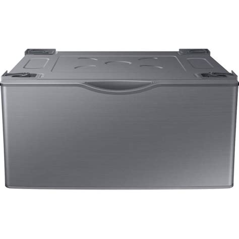 Samsung Washer/Dryer Laundry Pedestal with Storage Drawer Platinum WE402NP - Best Buy