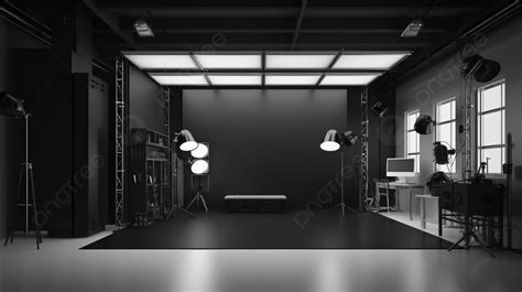 Black Photography Studio A Stunning 3d Render Background, Studio Light ...