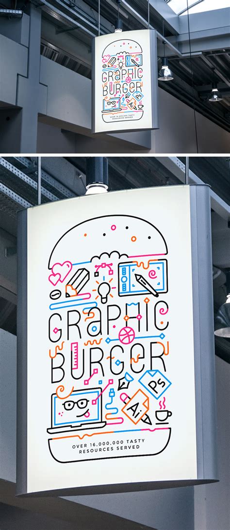 Indoor Advertising Poster MockUp #2 | GraphicBurger