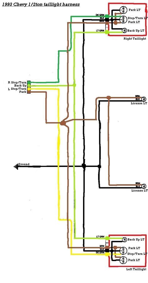 Chevy Truck Tail Light Wiring Color Code