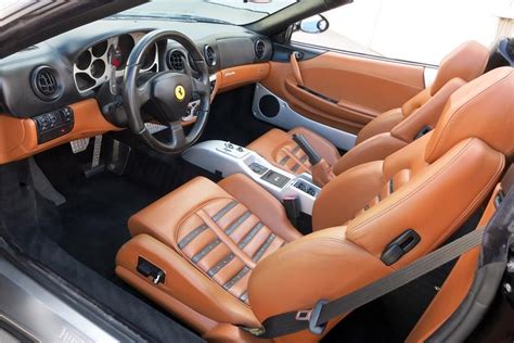 2004 FERRARI 360 SPIDER F1 brown and black interior | Autos exoticos, Autos