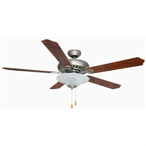 Aloha® Breeze 52" Dual - mount Antique Brass Ceiling Fan with Dish Light Kit - 163177, Lighting ...