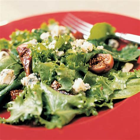 Arugula and Escarole Salad with Blue Cheese, Figs, and Warm Port ...