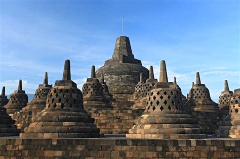 Premium Photo | Borobudur temple stupa