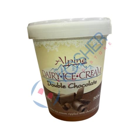 Alpine Milky Double Chocolate Ice Cream 500ml - B Kosher - Your UK Kosher Supermarket