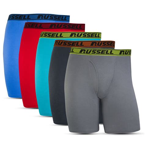 Men's Comfort Long Leg Boxer Briefs (5 Pack)