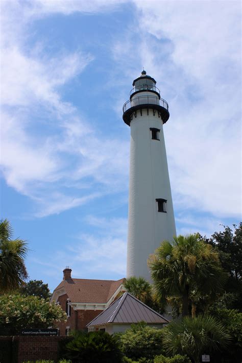 St. Simons Island Lighthouse Free Stock Photo - Public Domain Pictures