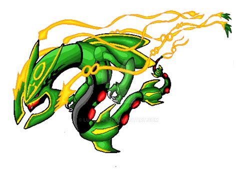 Mega Rayquaza pixel art - Pixel Art