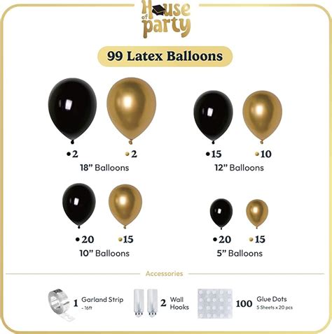 Graduation Decorations Balloon Garland Kit | House of Party