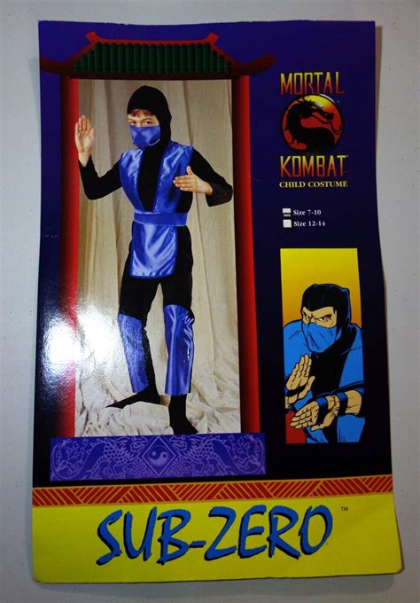 Vintage Mortal Kombat Sub-Zero Children's Costume Siz… - Gem