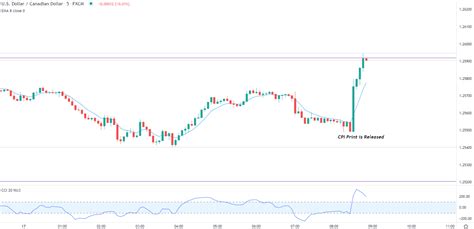 Canadian CPI Data Meets Expectations USD/CAD Climbs Higher