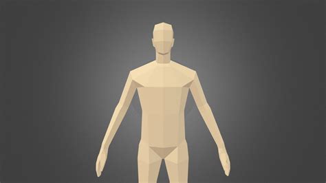 Low-Poly Male Body - Download Free 3D model by Tidominer [ddf1191 ...