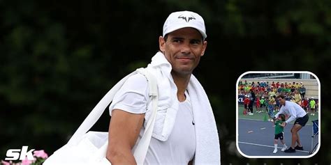 Rafael Nadal spends fun day coaching children at his academy