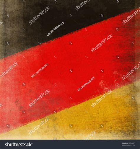 German Flag Drawing ,Grunge And Retro Flag Series Stock Photo 92208823 ...