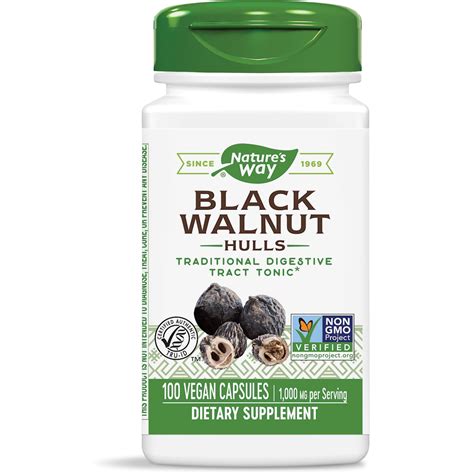 Buy Black Walnut Hulls - 100 capsules Online in Canada | Spectrum Supplements