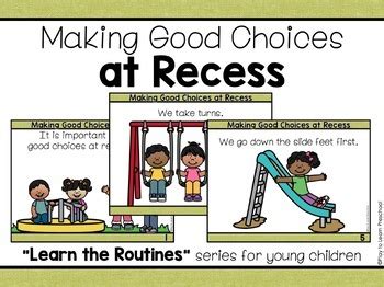 Recess | Preschool Rules & Routine by Play to Learn Preschool | TpT