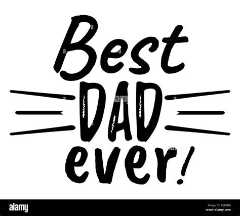 Best Dad Ever banner and giftcard. Father's Day Poster Sign on Background. Vector Illustration ...