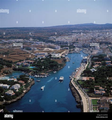 Aerial view of Ciutadella Menorca Baleares Spain Stock Photo - Alamy