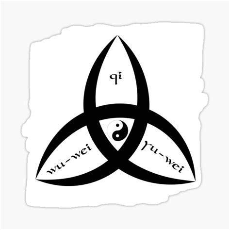 "Wu-wei philosophy symbol. " Sticker for Sale by eCBC | Redbubble