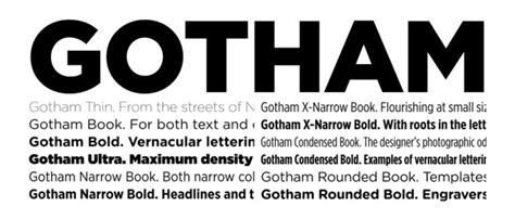 Gotham font | free download for WEB