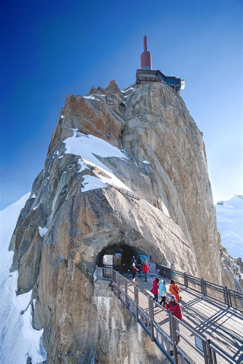 Worlds Highest Vertical Ascent Cable Car The Aiguille du Midi is a peak ...