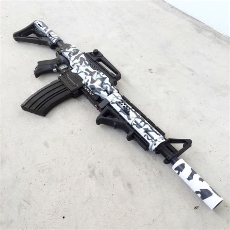 Nerf stryfe M4 Carbine Arctic camo black, Toys & Games on Carousell