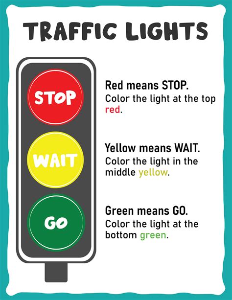 Traffic Light SVG, Traffic Light Learning, Traffic Light Kids Activity, Traffic Light Behaviour ...