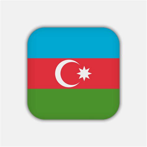 Azerbaijan flag, official colors. Vector illustration. 10795163 Vector ...