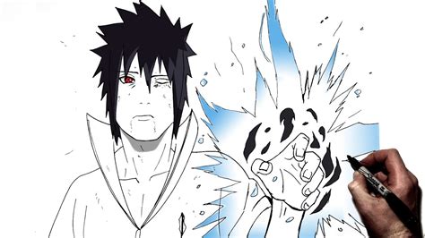 Sasuke Chidori Drawing