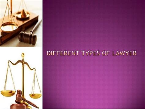 Different types of lawyer