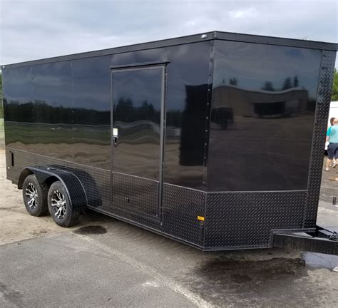 7x16 Black Hawk Deluxe-Custom Motorcycle Trailers. (ad 740) - USA Cargo ...