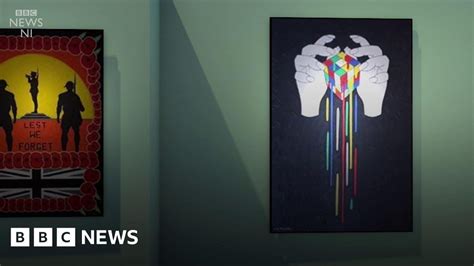 The art of a killer - Michael Stone opens art show during release - BBC News
