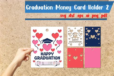 Happy Graduation Money Cards Holder 2 Graphic by assalwaassalwa · Creative Fabrica