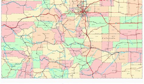 Colorado Road Map Printable Colorado Highway Map Beautiful Colorado Maps Colorado Map Maps Of ...