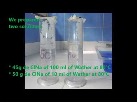 NaCL Crystals growth in gel - YouTube