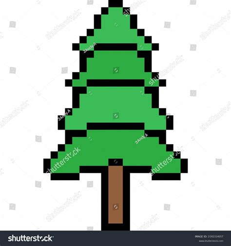 Tree Game Assets 8bit Pixel Art Stock Illustration 2192314057 | Shutterstock