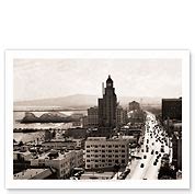 Long Beach, California 1933 - Ocean Boulevard - Fine Art Black & White Carbon Prints ...